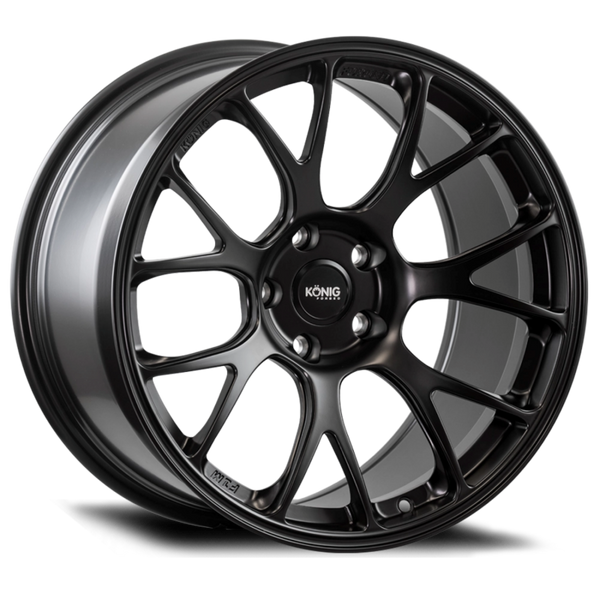 Konig Forged F1M 18X9 5X130 ET46 Satin Black Knurled Bead - F1M9853046B by Konig