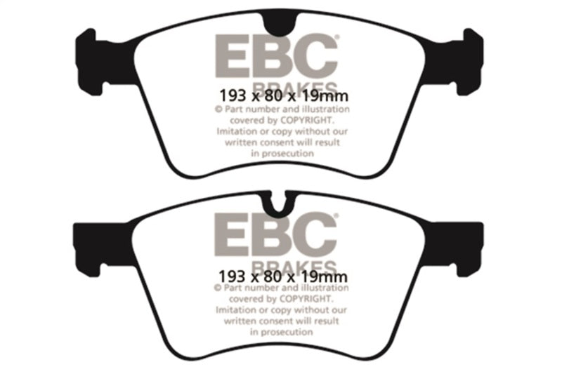 EBC 05-06 Mercedes-Benz G55 AMG 5.4 Supercharged Ultimax2 Rear Brake Pads - UD1122 for 2005-2011 Mercedes Benz G Class - fron