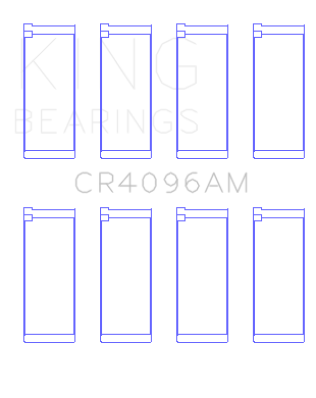 King Engine Bearings Mazda Fe/G6/F8 (Size +0.25mm) Connecting Rod Bearing Set - CR4096AM0.25