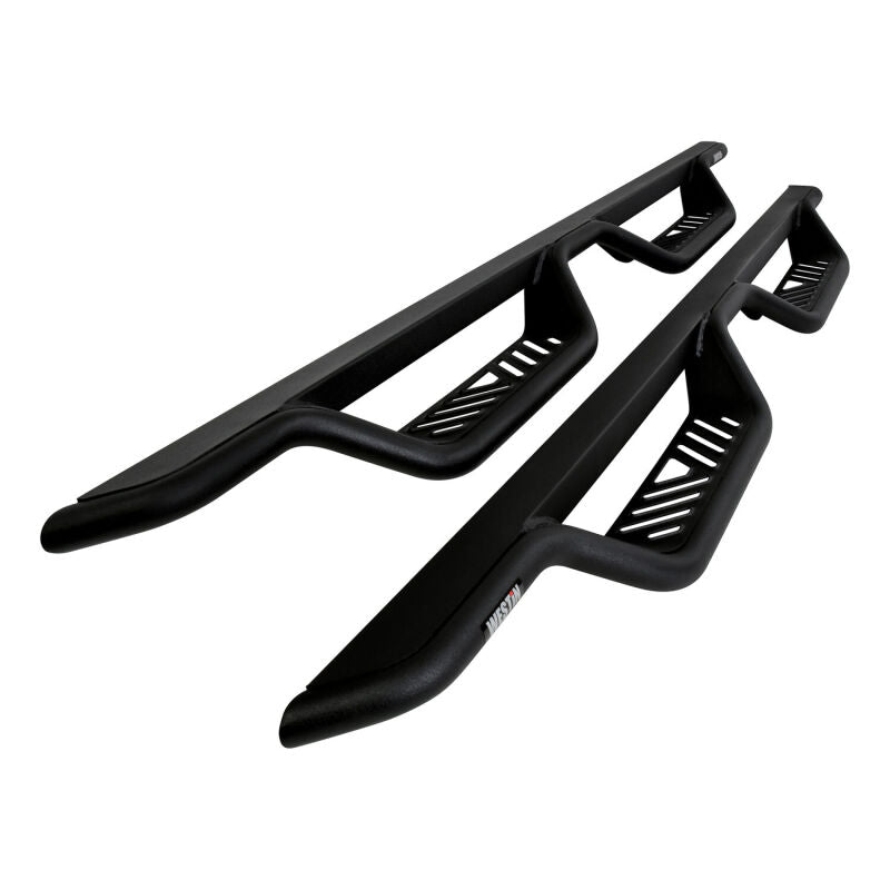 Westin 14-18 Chevy/GMC Silverado/Sierra 1500/2500/3500 Double Cab Outlaw Drop Nerf Bars Tex Black - 20-13715