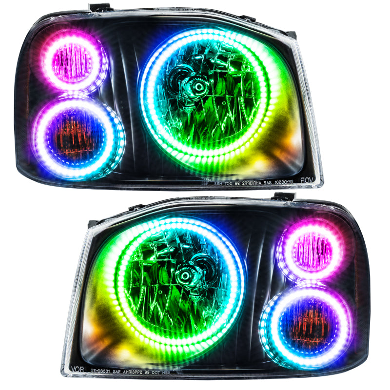 Oracle 01-04 Nissan Frontier SMD HL - Triple Halo - ColorSHIFT w/ Simple Controller SEE WARRANTY - 8905-504