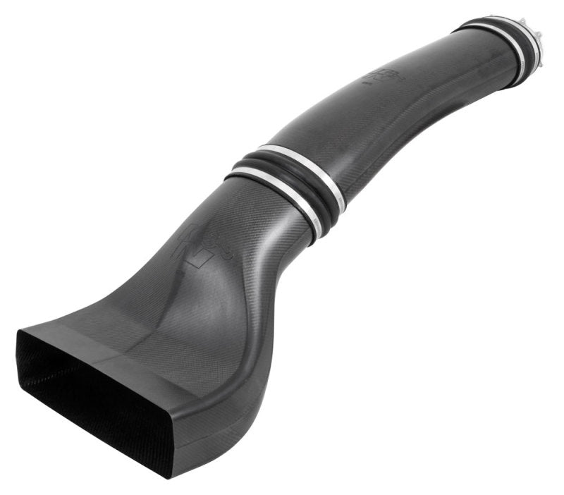 K&N Universal NHRA Pro Stock Custom Racing Carbon Fiber Intake Tubes w/ Billet Throttle Body Adapter - 100-8522