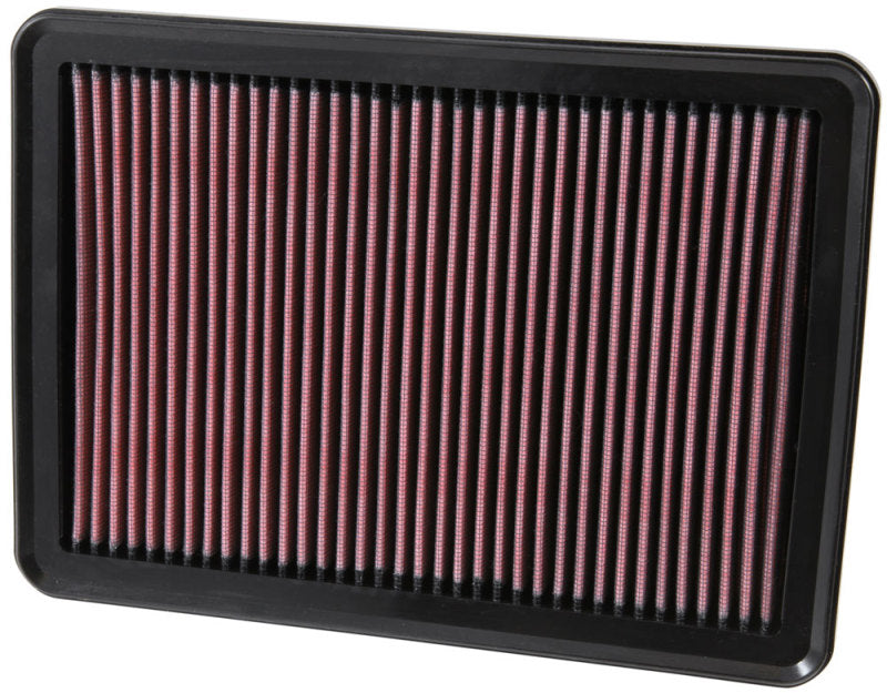 K&N Replacement Panel Air Filter for 2014-2015 Acura RLX 3.5L V6 - 33-5011 for 2014-2020 Acura RLX - angle view