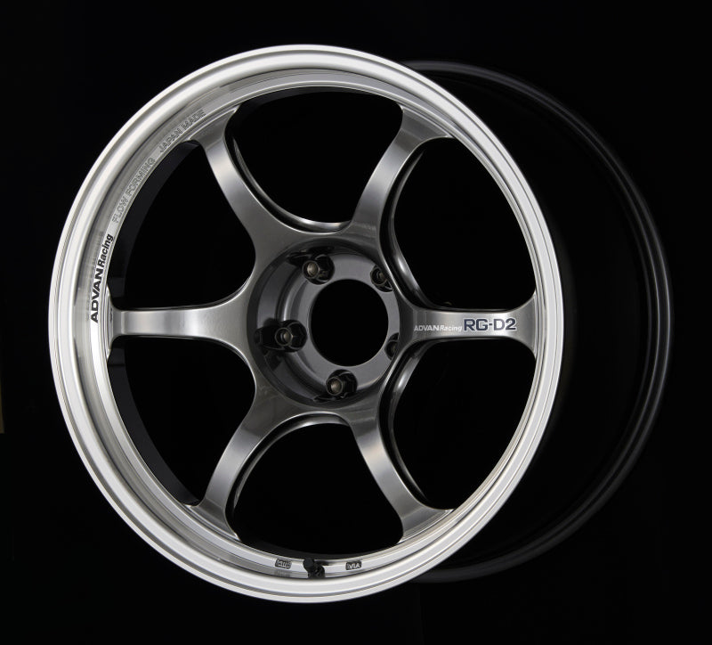 Advan RG-D2 18x10.0 +35 5-114.3 Machining &amp; Racing Hyper Black Wheel - YAT8K35EHB