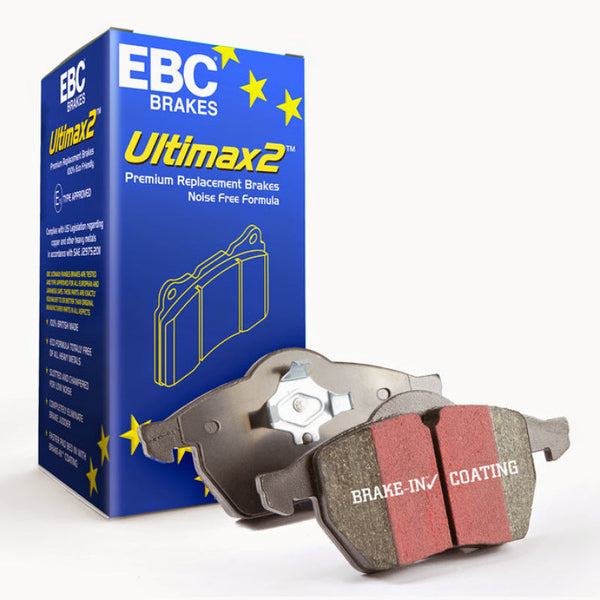 EBC 14+ Audi A3 1.8 Turbo Ultimax2 Front Brake Pads - UD1760 for 2016-2023 Audi TT - front view