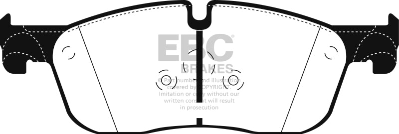 EBC 2016+ Land Rover Range Rover Evoque 2.0L Turbo Yellowstuff Front Brake Pads - DP42255R