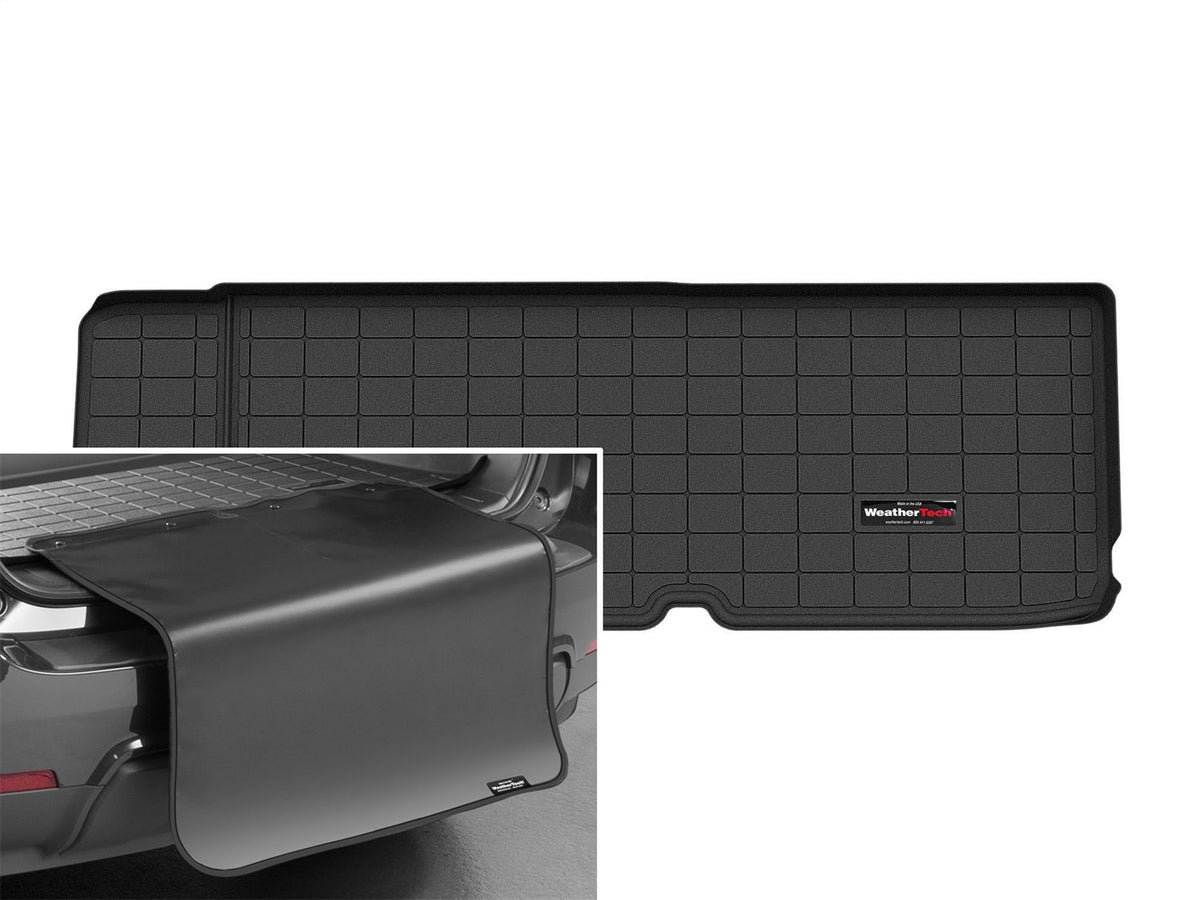 Weathertech - Cargo Liner w/Bumper Protector - Black Behind 3rd Row Seating 21-25 X - 401455SK-1456