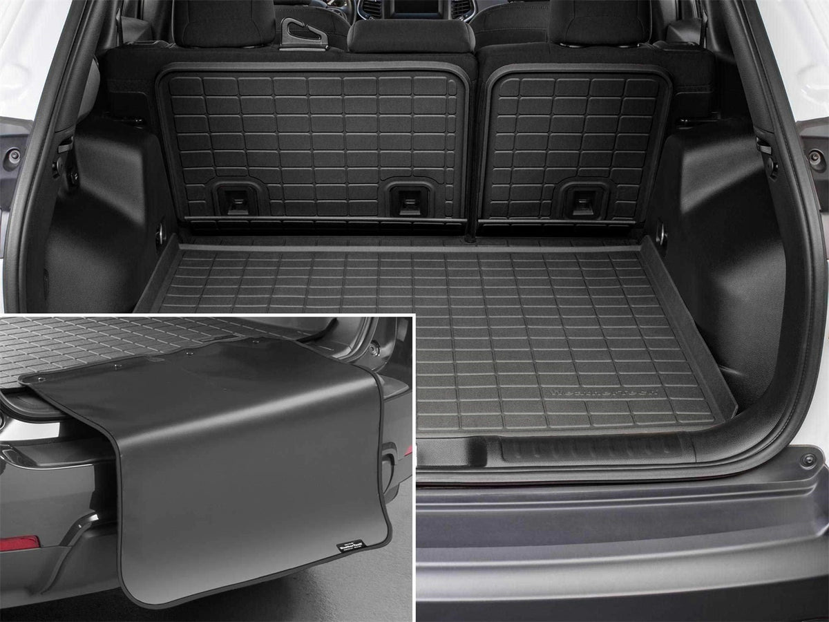 Weathertech - SeatBack Cargo Liner HP w/Bumper Protector - Black Behind 3rd Row Seating - 401716IMSK