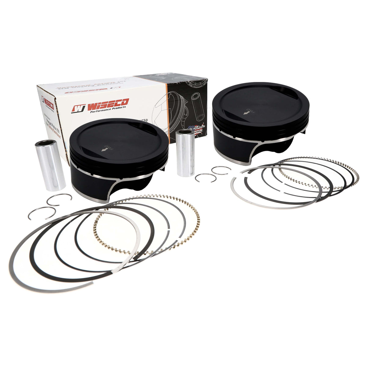 Wiseco HD 07-17 TC96 2vp Dish 91 103cid (X) Piston Kit - K2788