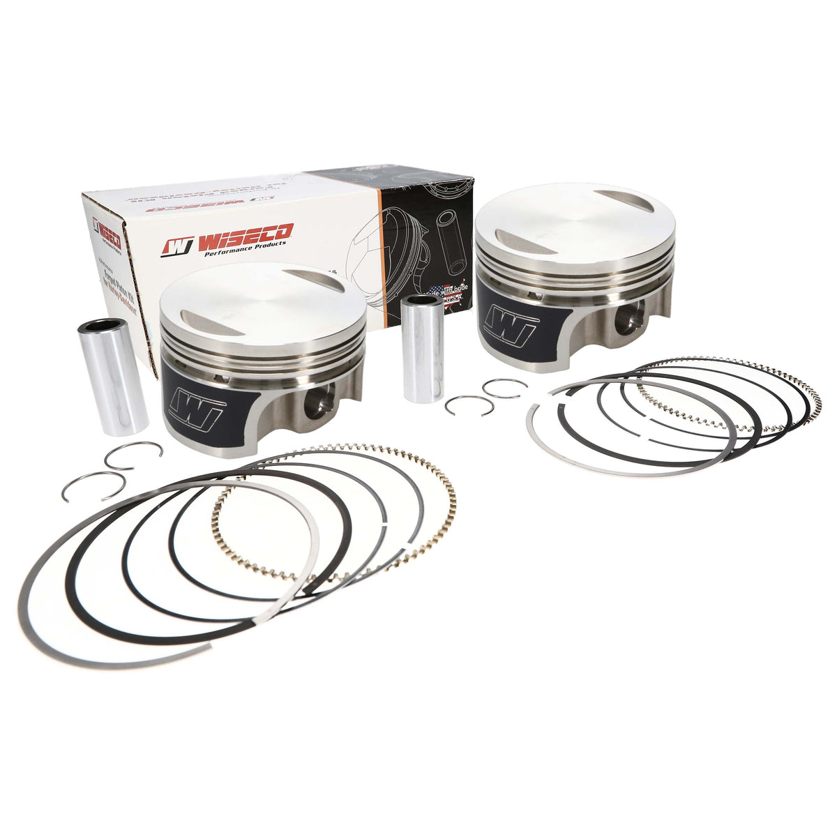 Wiseco Tracker Series 1340 Evo Flat Top 8.51 CR Piston Kit - K0215P1