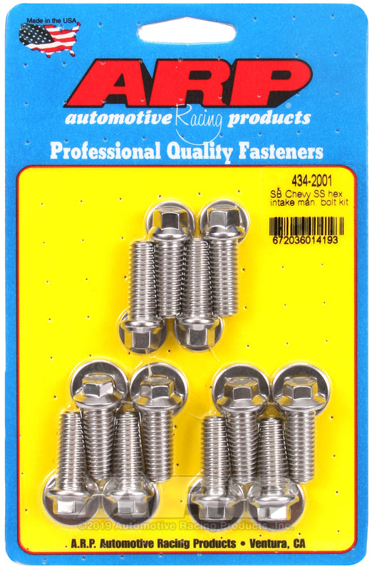 ARP SB Chevy SS Hex Intake Manifold Bolt Kit - 434-2001