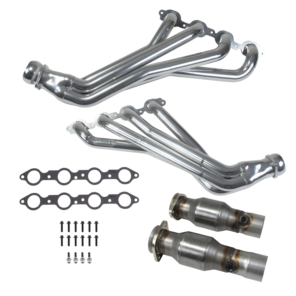 BBK 16-24 Chevy Camaro SS LT1 1-7/8 Headers w/High Flow Catalytic Converters (Silver Ceramic) - 40444