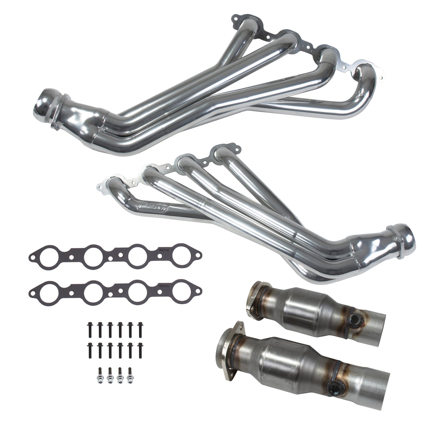 BBK 16-24 Chevy Camaro SS LT1 1-7/8 Headers w/High Flow Catalytic Converters (Silver Ceramic) - 40444