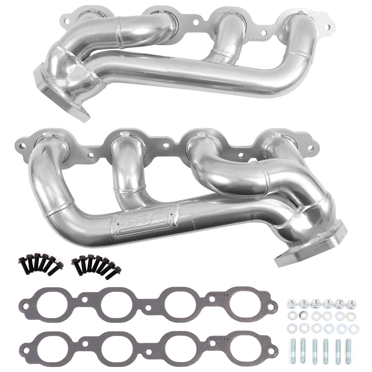 BBK 19-24 GM Full Size 5.3/6.2L Shorty Headers (Silver Ceramic) - 40480