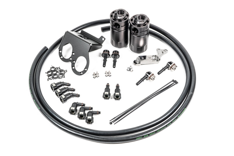 Radium Engineering Dual Catch Can Kit 17-19 Corvette LT1 w/ Dry Sump Fluid Lock - 20-1286-FL