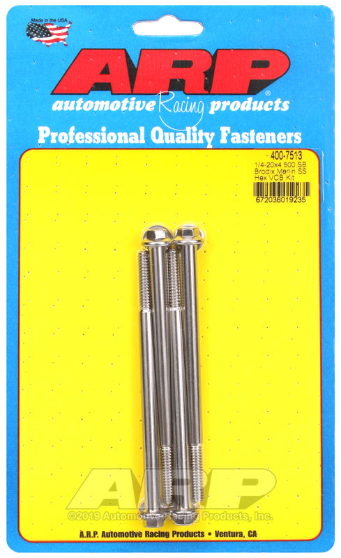 ARP Merlin block, Brodix head SB  hex valve cover bolt kit - 400-7513