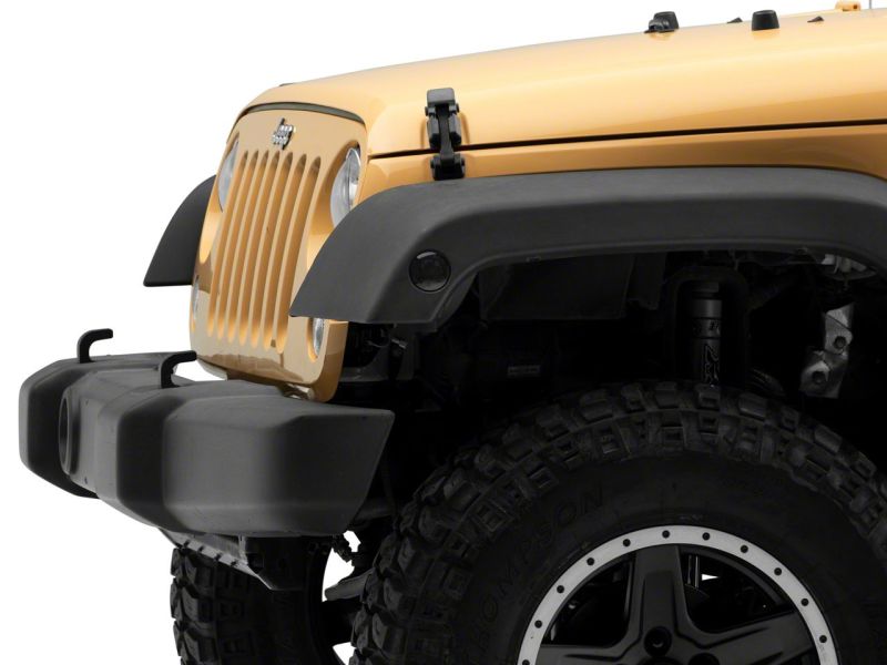 Raxiom 07-18 Jeep Wrangler JK Axial Series Whiite LED Side Marker Lights- Smoked - J163060