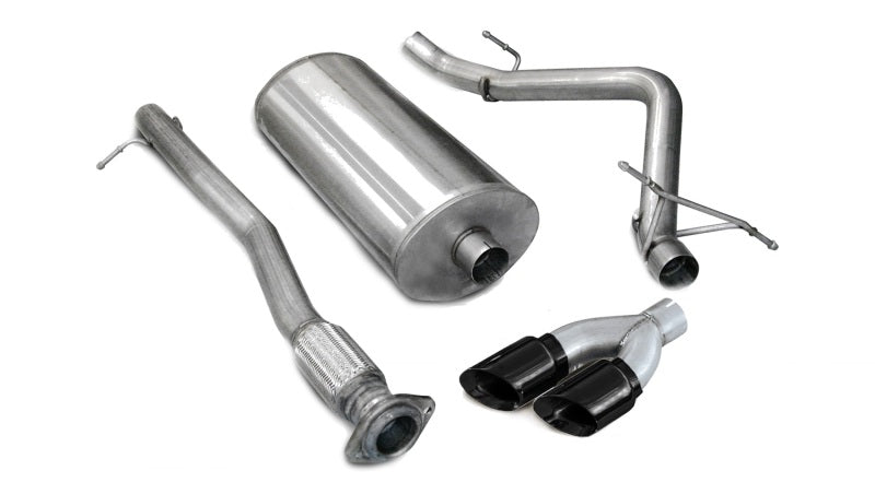 Corsa 2007-2008 Chevrolet Silverado Crew Cab/Short Bed 1500 5.3L V8 Black Sport Cat-Back Exhaust - 14259BLK