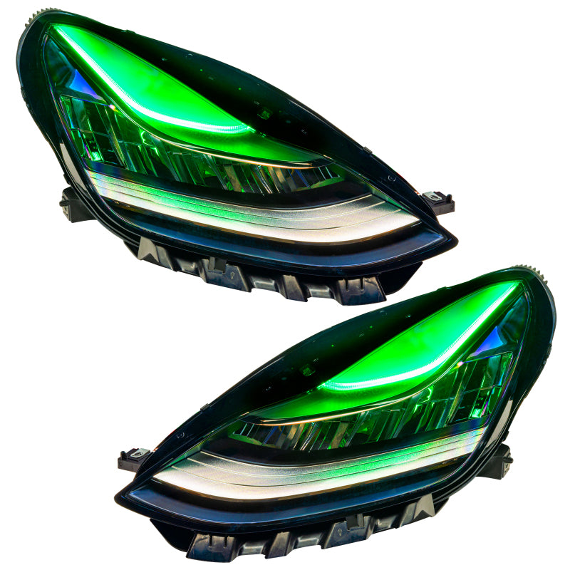 Oracle 17-21 Tesla Model 3 Headlight DRL Upgrade Kit - ColorSHIFT w/o Controller SEE WARRANTY - 1286-334