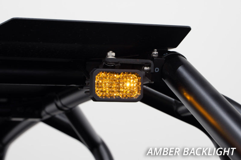 Diode Dynamics Stage Series 2 In Roll Bar Chase Light Kit SSC2 Sport - Yellow (Pair) - DD7669 for 2020-2023 Polaris RZR PRO X