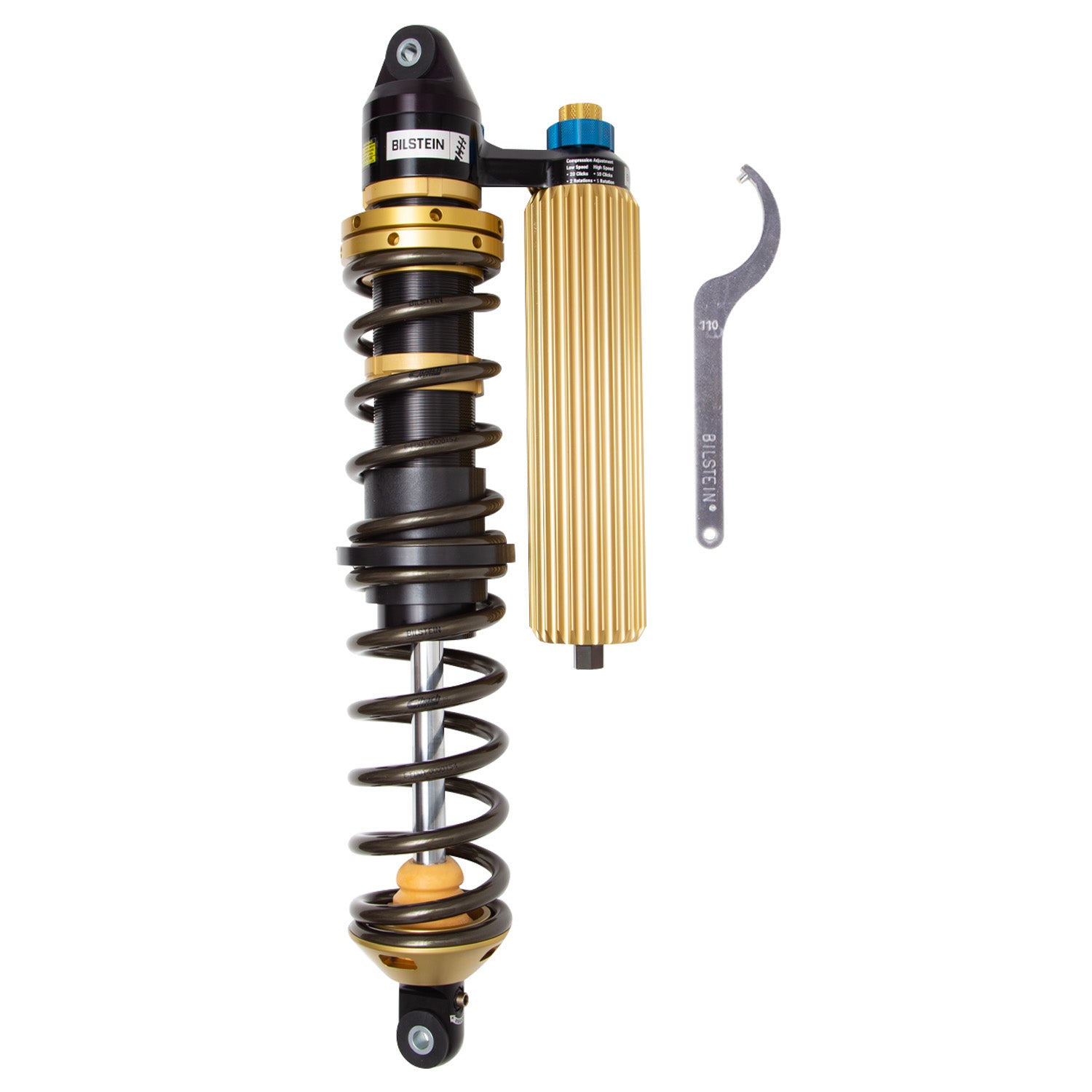 Bilstein 21-22 Polaris RZR Turbo S Black Hawk Powersports Shock & Coil Spring Assembly - Front Left - 41-327883