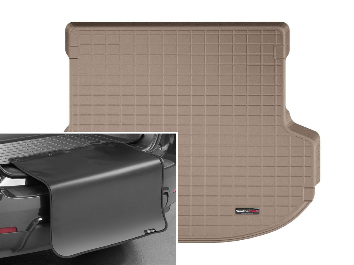Weathertech - Cargo Liner w/Bumper Protector - Tan Behind 2nd Row Seating 20-21 Veloster / 19-21 Veloster N - 411211SK