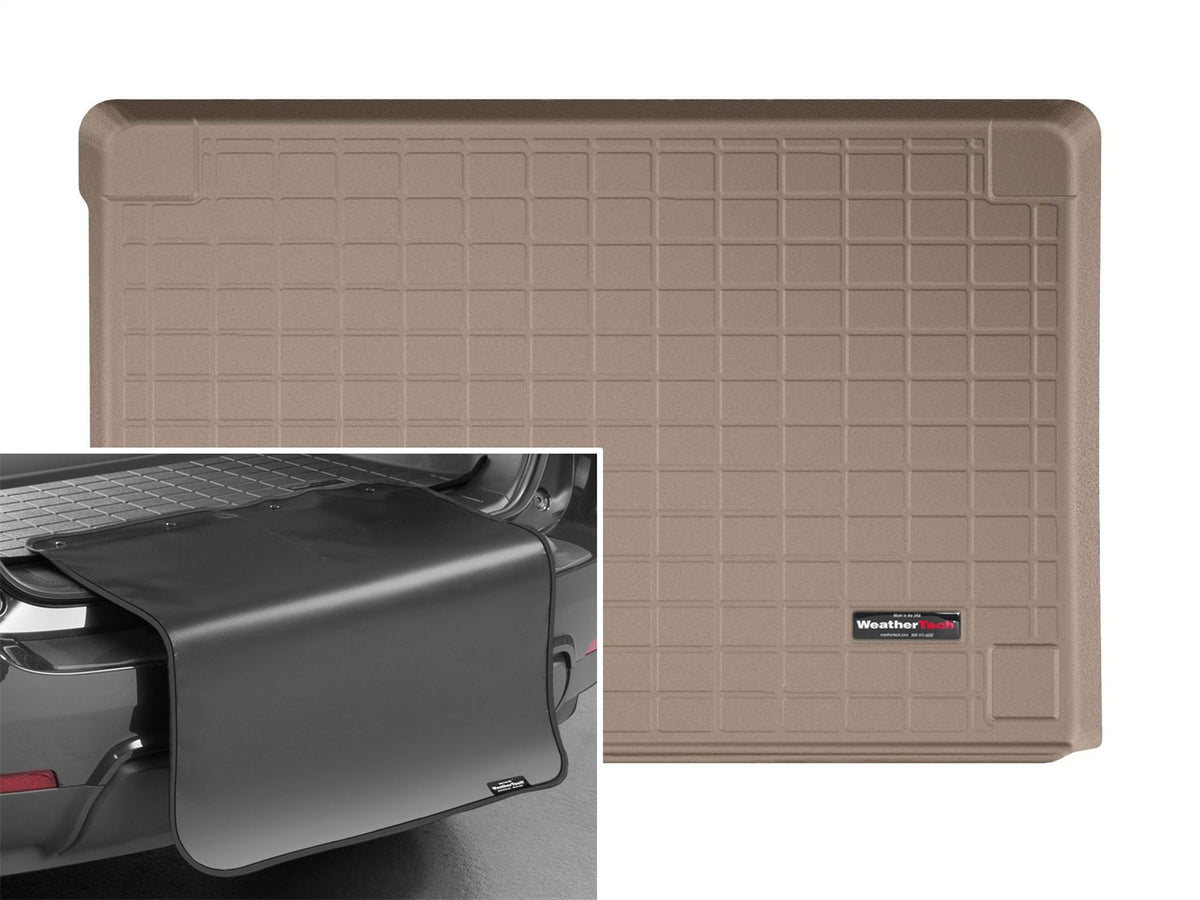 Weathertech - Cargo Liner w/Bumper Protector - Tan Behind 2nd Row Seating 19-25 Benz G Class / 19-25 Benz G63 AMG - 4112