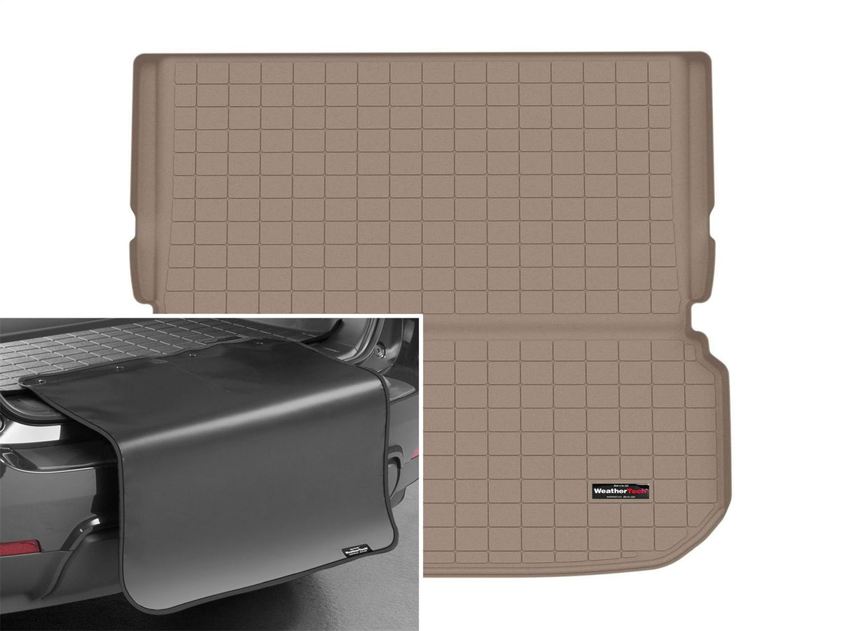 Weathertech - Cargo Liner w/Bumper Protector - Tan Behind 2nd Row Seating - 411498SK