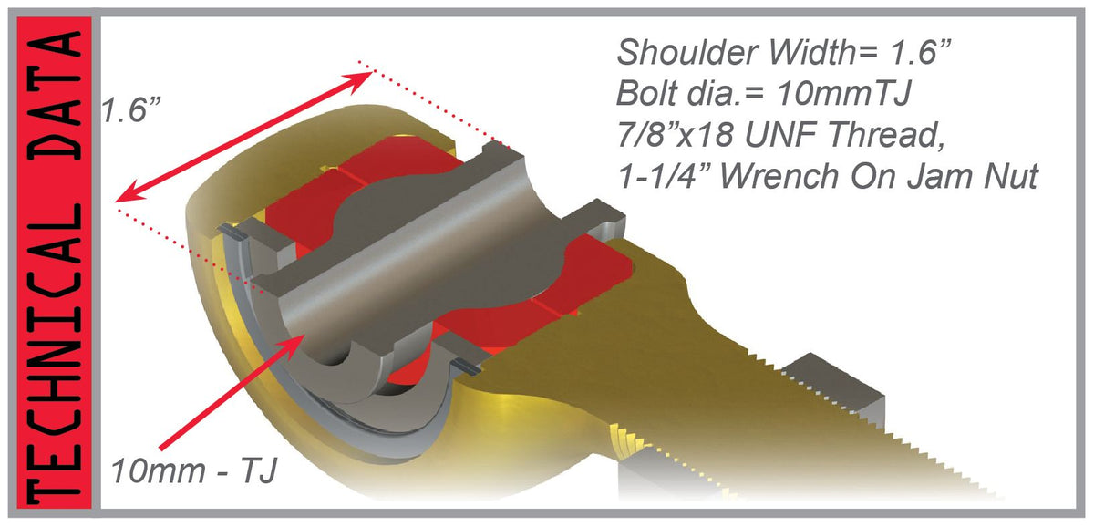 Teraflex TJ Arm/track Bar Joints - Both Ends