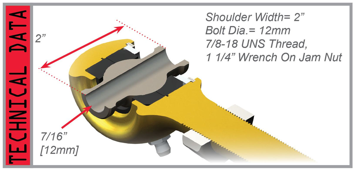 Teraflex TJ Track Bar Joint - Small Frame (lh)