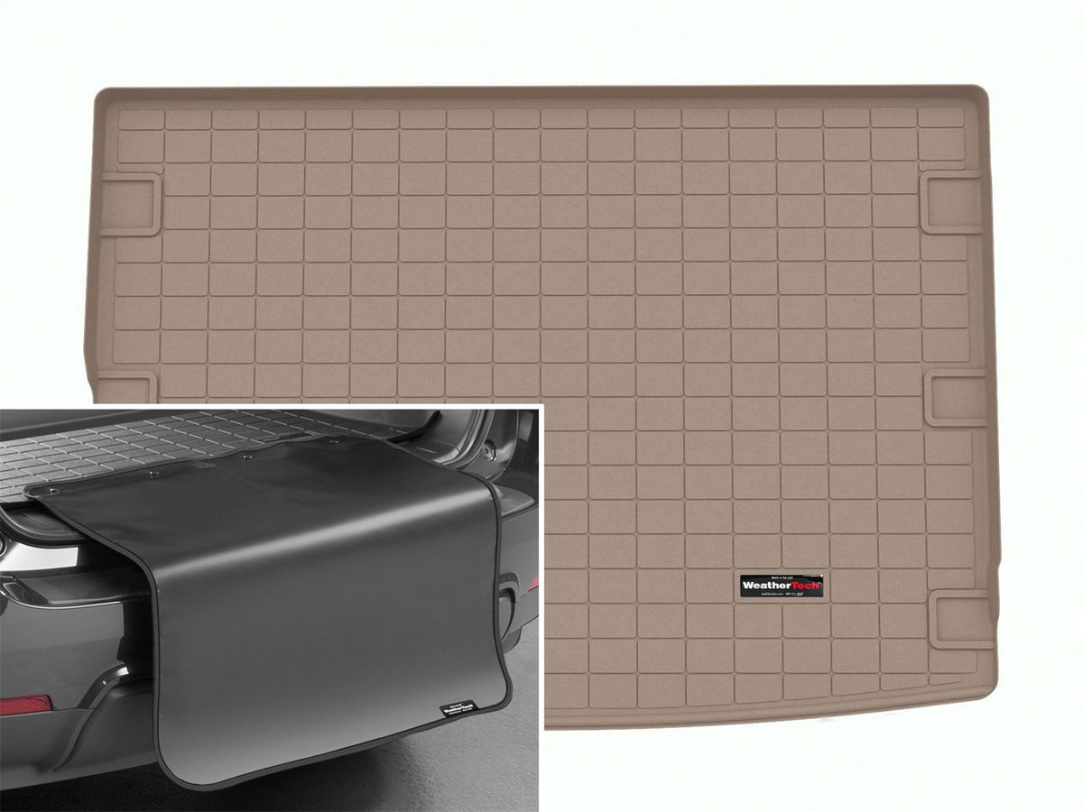 Weathertech - Cargo Liner w/Bumper Protector - Tan Behind 3rd Row Seating 23-25 Grand Wagoneer L / 23-25 Wagoneer L - 41