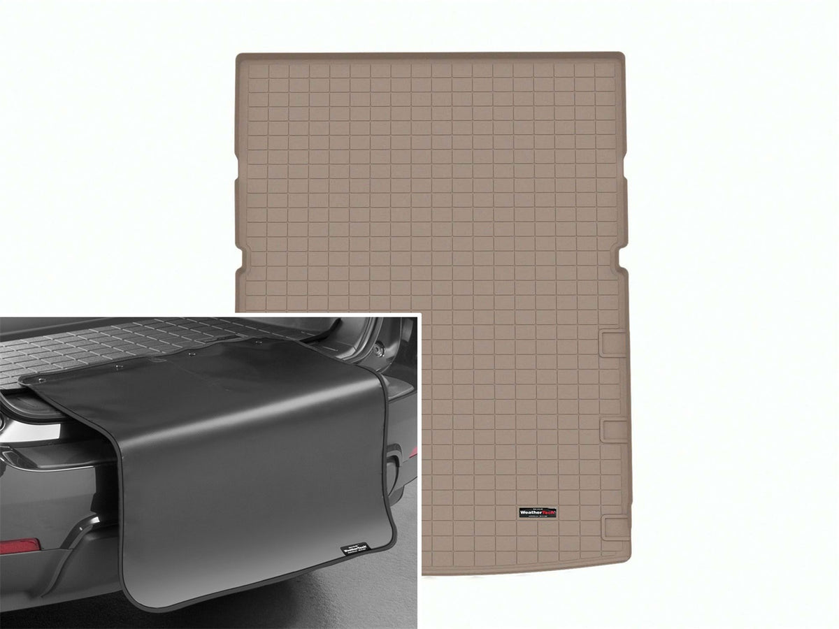 Weathertech - Cargo Liner w/Bumper Protector - Tan 23-25 Grand Wagoneer L / 23-25 Wagoneer L - 411701SK