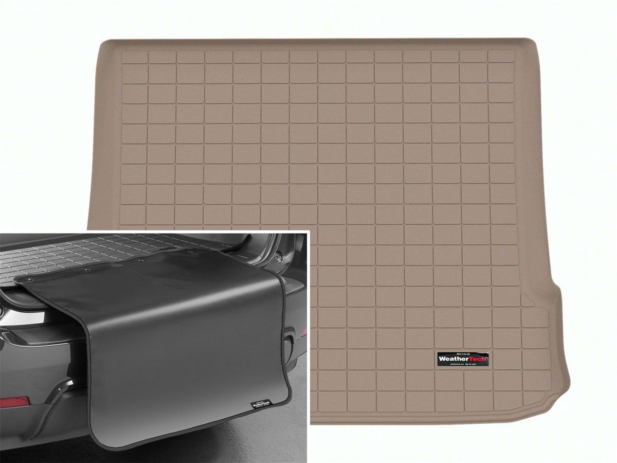 Weathertech - Cargo Liner w/Bumper Protector - Tan Behind 2nd Row Seating 23-25 Benz EQE - 411703SK