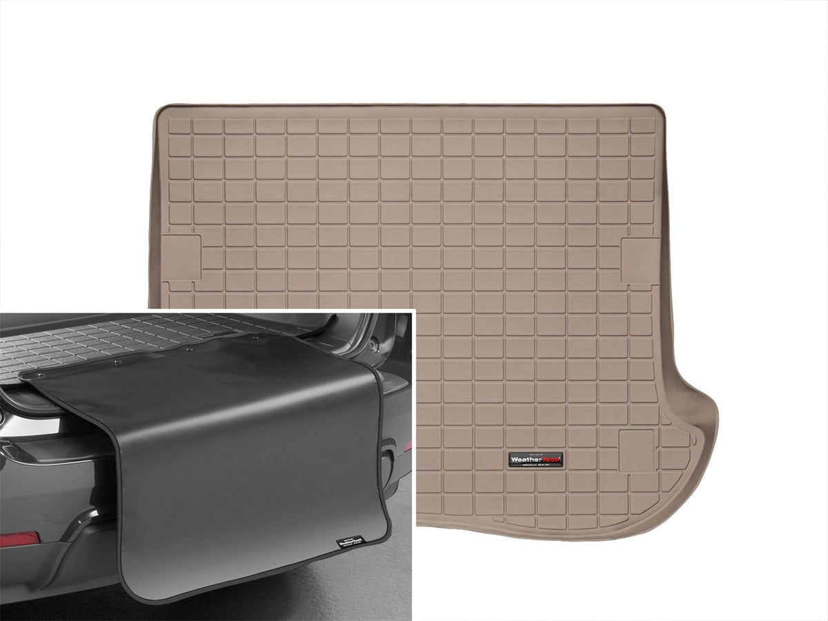 Weathertech - Cargo Liner w/Bumper Protector - Tan Behind 2nd Row Seating 05-10 Grand Cherokee - 41280SK