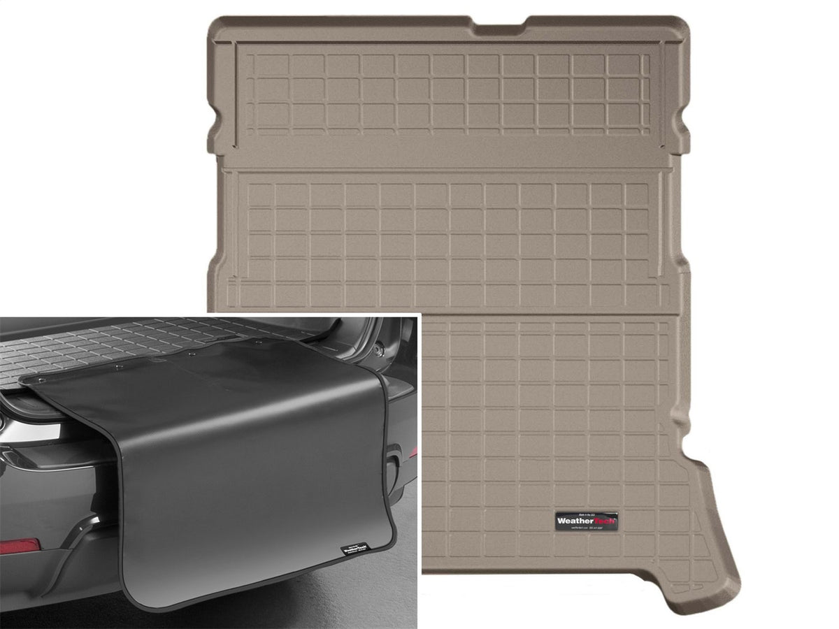 Weathertech - Cargo Liner w/Bumper Protector - Tan Behind 2nd Row Seating 05-09 Equinox - 41281SK