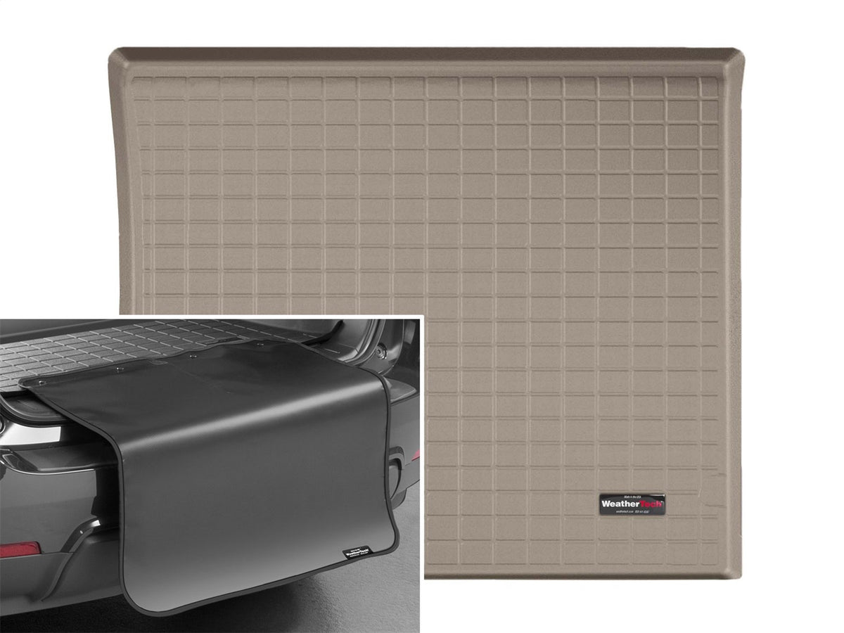 Weathertech - Cargo Liner w/Bumper Protector - Tan Behind 2nd Row Seating 07-08 Tahoe / 07-08 Yukon - 41307SK
