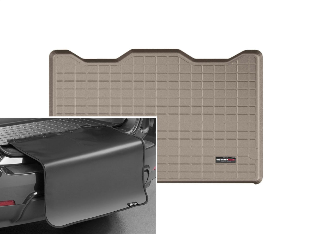 Weathertech - Cargo Liner w/Bumper Protector - Tan Behind 3rd Row Seating - 41311SK