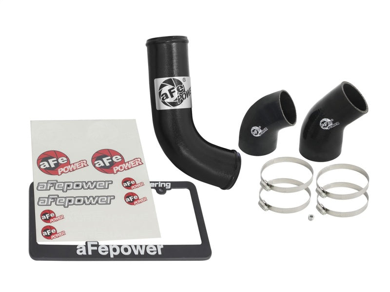 aFe BladeRunner 3in Intercooler Tube - Black Cold Side 15-16 Ford Mustang EcoBoost L4-2.3L (t) - 46-20259-B