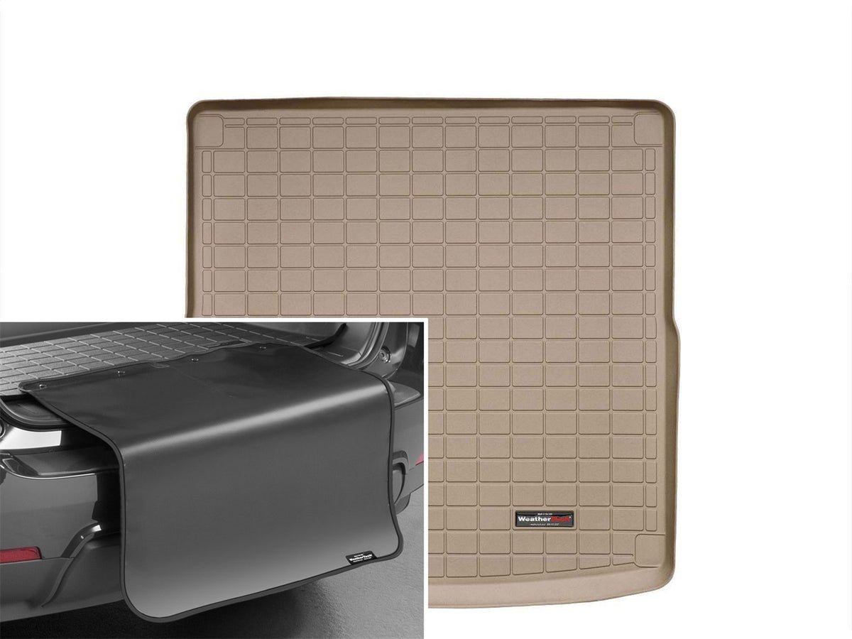 Weathertech - Cargo Liner w/Bumper Protector - Tan Behind 2nd Row Seating 09-12 A4 - 41466SK