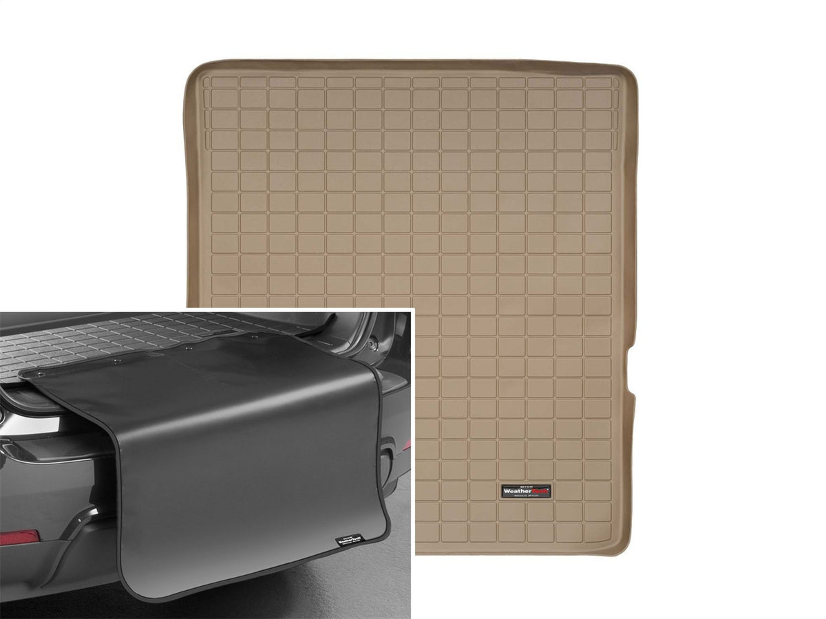 Weathertech - Cargo Liner w/Bumper Protector - Tan Behind 2nd Row Seating 09-19 Flex / 10-19 MKT - 41471SK
