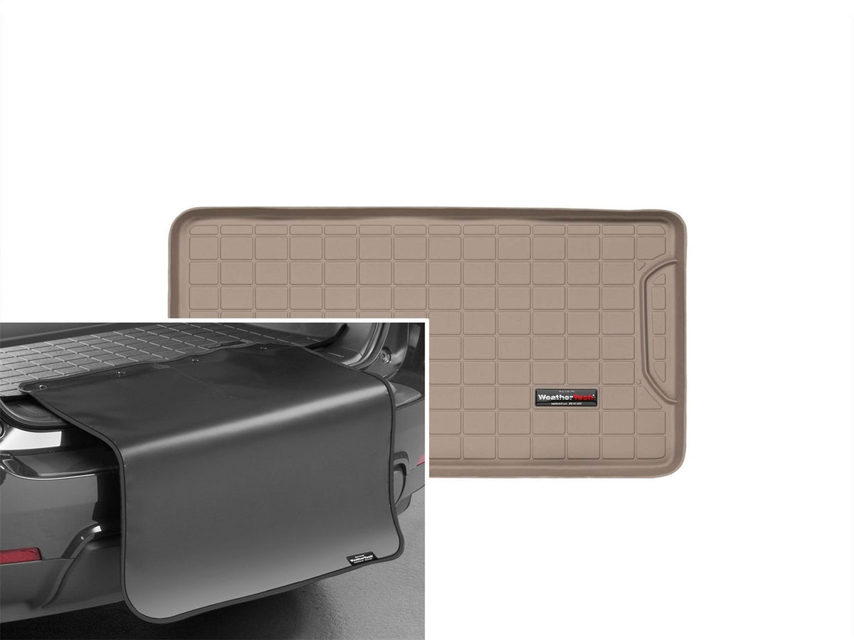 Weathertech - Cargo Liner w/Bumper Protector - Tan Behind 2nd Row Seating 12-19 500 / 24 500E - 41484SK