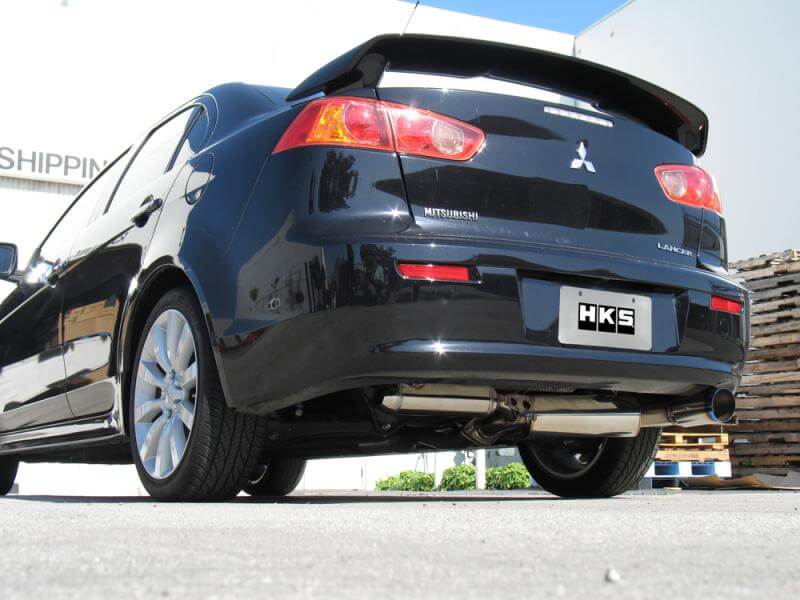 HKS 08 Mitsubishi Lancer DE ES and GTS Hi-Power Rear Muffler - 32003-BM002