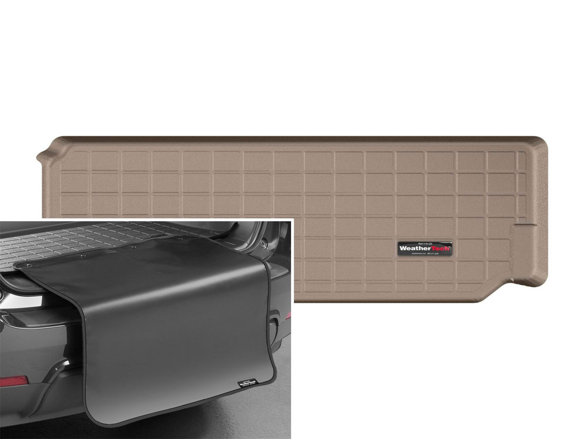 Weathertech - Cargo Liner w/Bumper Protector - Tan Behind 3rd Row Seating 07-18 X5 - 41667SK
