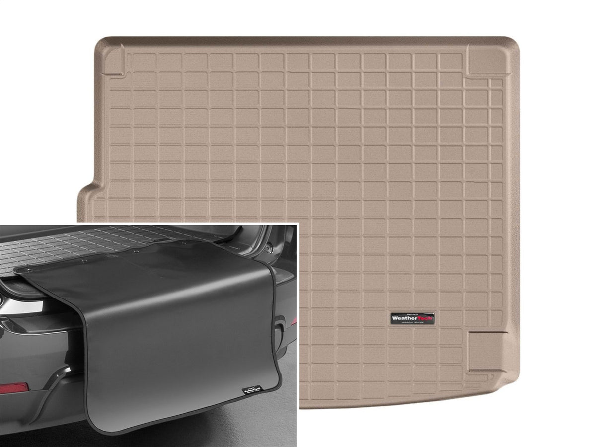 Weathertech - Cargo Liner w/Bumper Protector - Tan Behind 2nd Row Seating 11-18 Cayenne - 41675SK