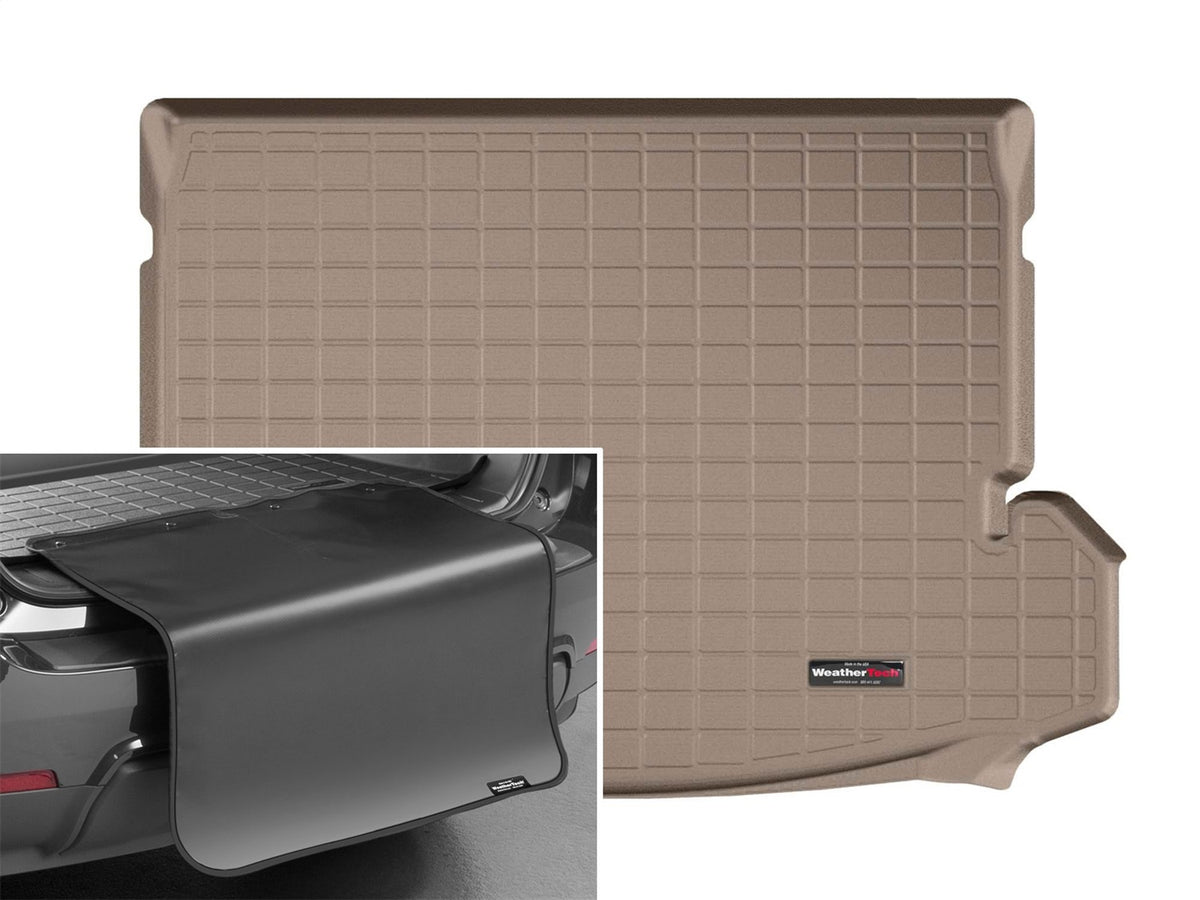 Weathertech - Cargo Liner w/Bumper Protector - Tan Behind 2nd Row Seating 14-20 Rogue - 41695SK