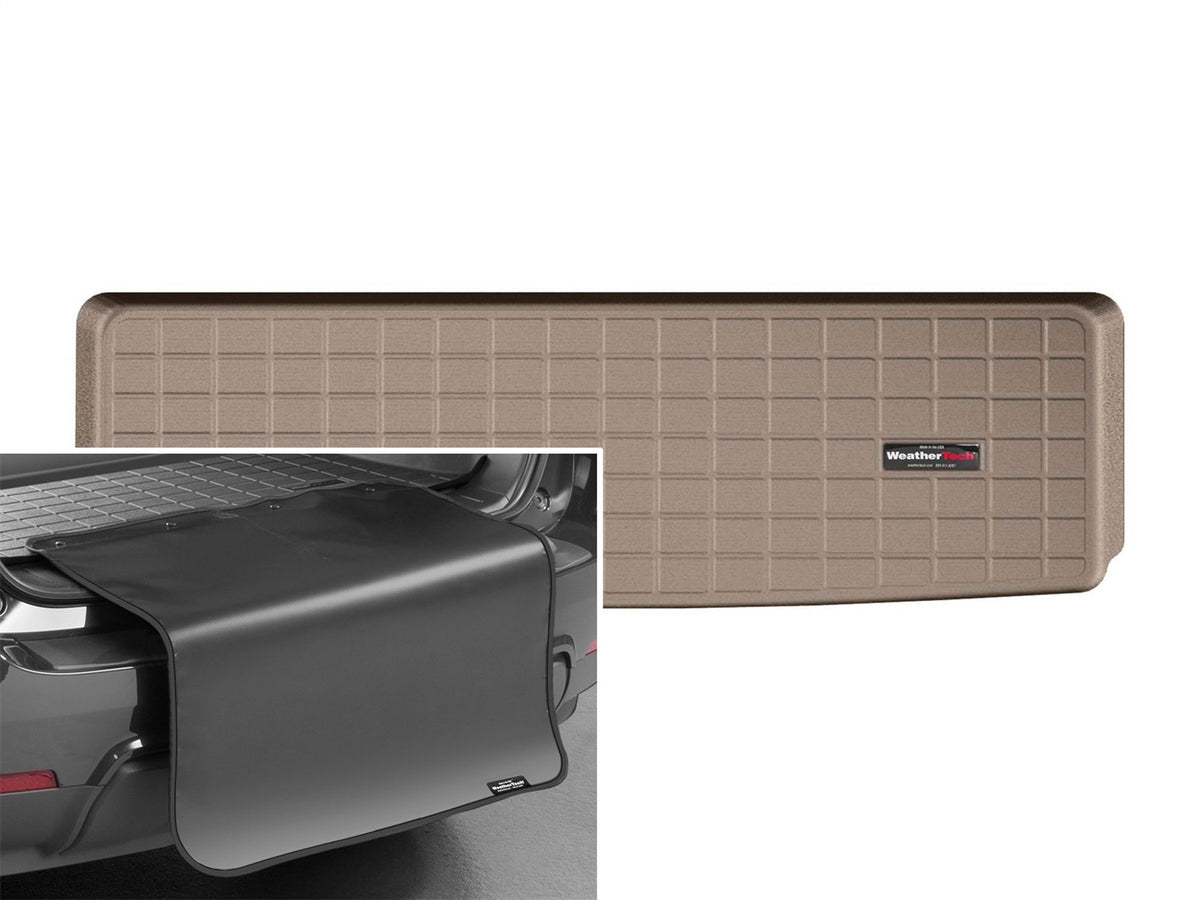 Weathertech - Cargo Liner w/Bumper Protector - Tan Behind 3rd Row Seating - 41707SK