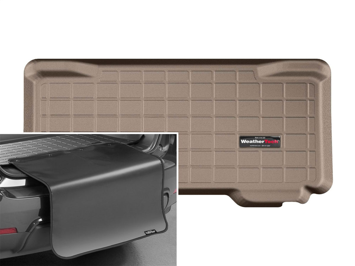 Weathertech - Cargo Liner w/Bumper Protector - Tan Rear Cargo Well 14-25 Cooper - 41711SK