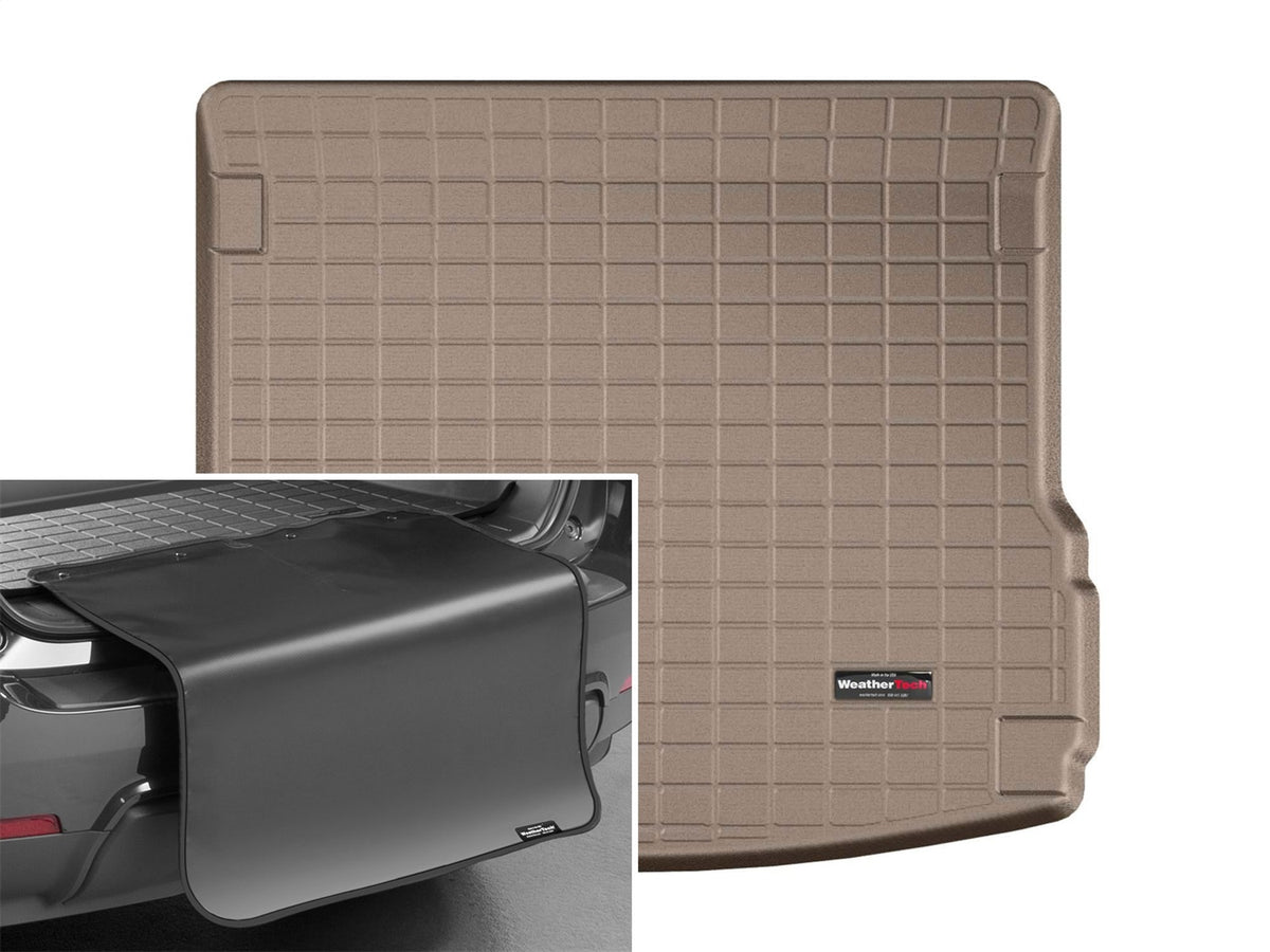 Weathertech - Cargo Liner w/Bumper Protector - Tan Behind 2nd Row Seating 15-26 Macan - 41726SK