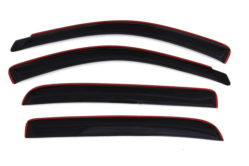 AVS 06-08 Dodge RAM 1500 Mega Cab Ventvisor In-Channel Front &amp; Rear Window Deflectors 4pc - Smoke - 194845