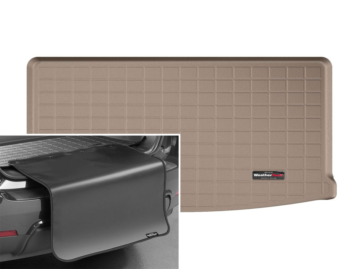 Weathertech - Cargo Liner w/Bumper Protector - Tan Behind 3rd Row Seating 18-26 Atlas - 41973SK